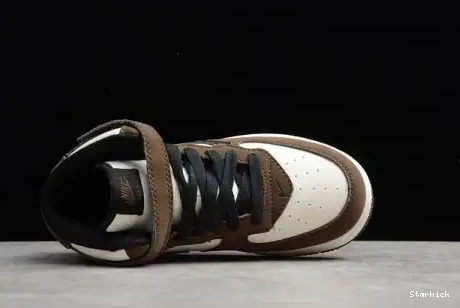 Mid Kids 314197-168 Air 1 Travis x 07 Force Brown Scott Nike Beige 0528